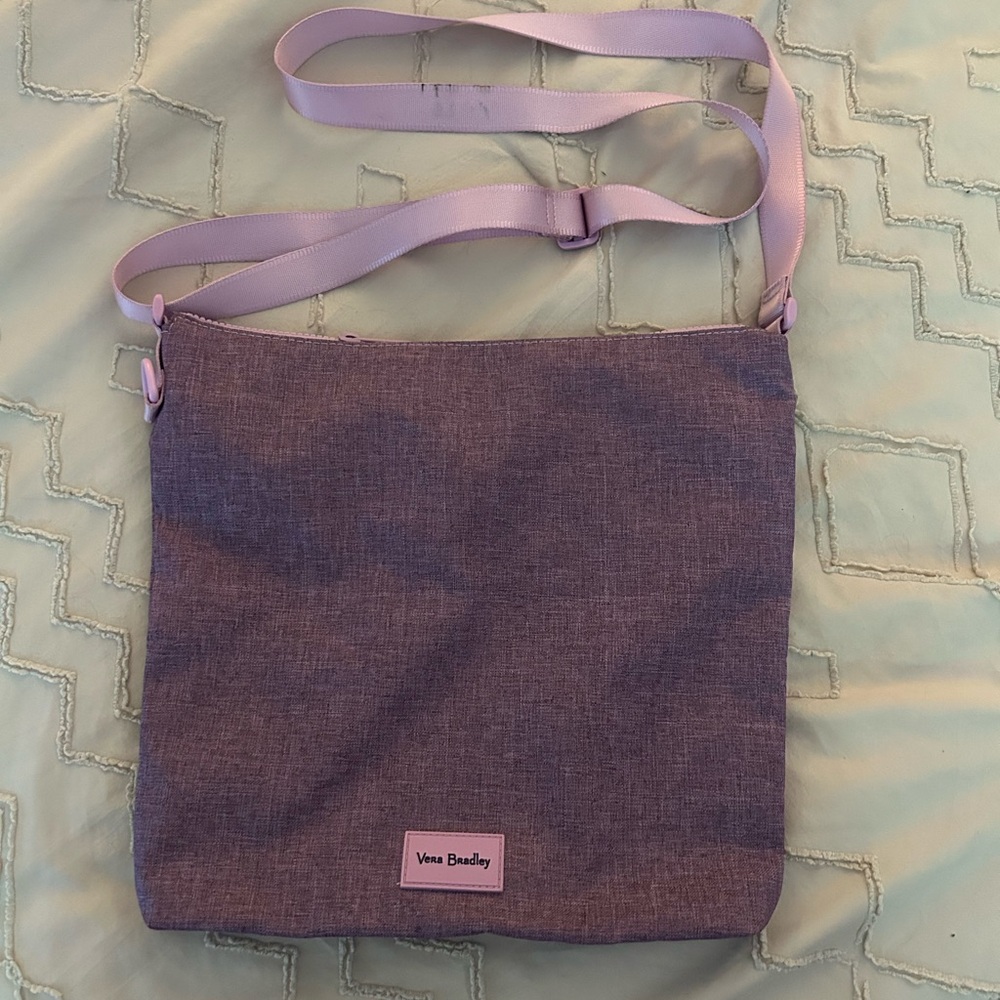 Vera Bradley Lavender and Pink Crossbody Bag
